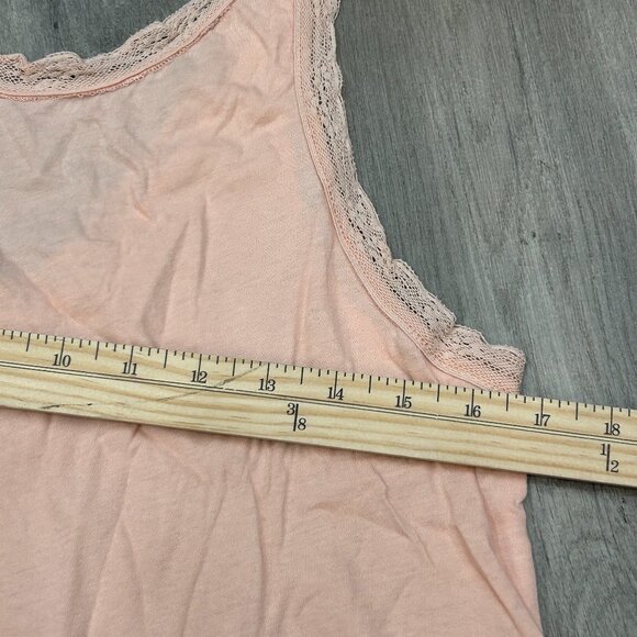NWT THE GREAT INC Rosy Pink The Lace Slouch Sleep Tank Top Size 1 (Small) - Picture 3 of 6